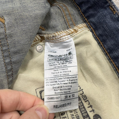 Vintage Carhartt jeans y2k relaxed blue denim Relaxed fit straight leg skater style workwear