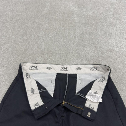 Y2K Dickies 774 skater work pants size 10 black skate trousers