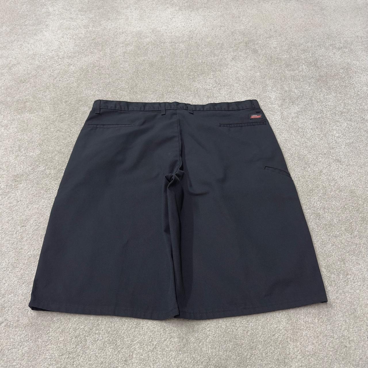 Dickies baggy carpenter chino shorts black Loose long leg skater / surf shorts festival