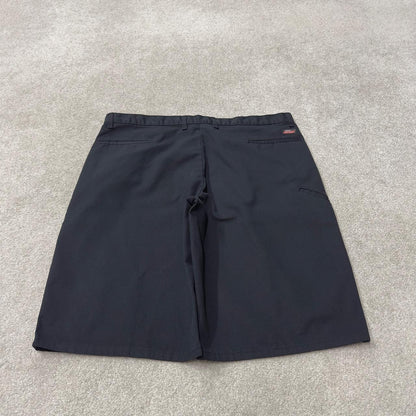 Dickies baggy carpenter chino shorts black Loose long leg skater / surf shorts festival