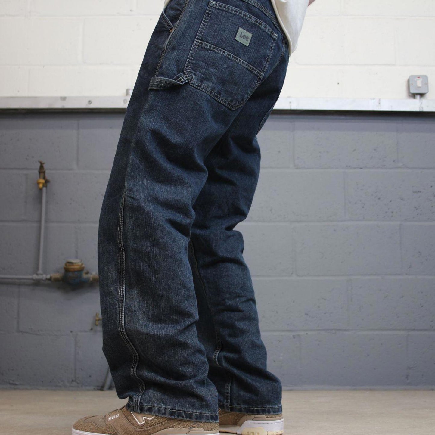 Baggy Lee carpenter jeans W36L30 blue denim skater 90s style carpenters