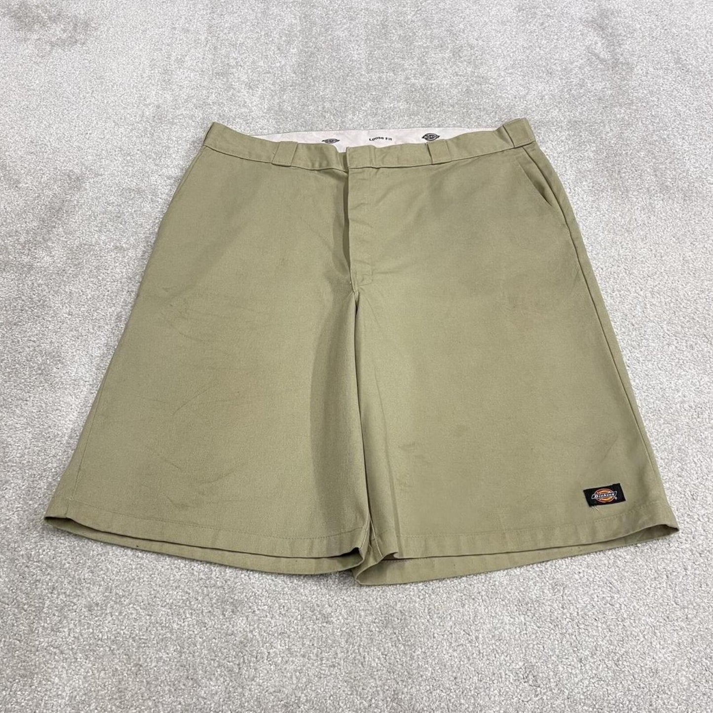 Dickies baggy chino shorts carpenter khaki Chino style skater shorts long wide leg festival