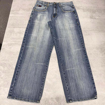 Blue baggy Request jeans W34L32