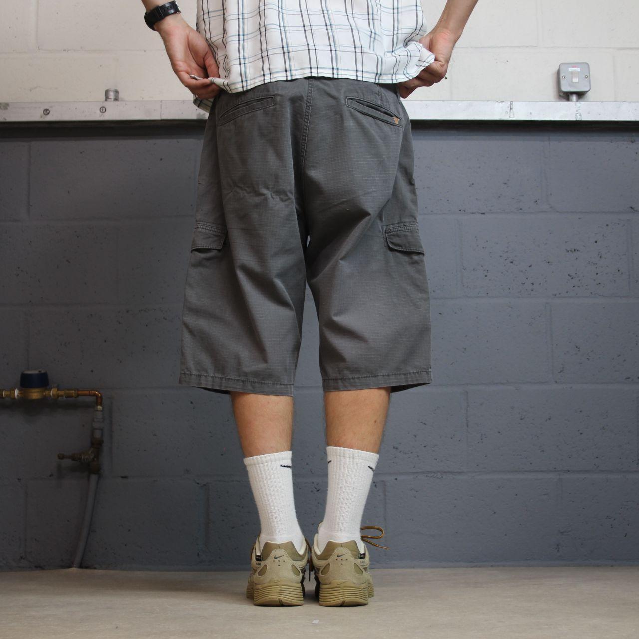 Y2K cargo shorts loose leg grey S.Oliver utility shorts summer festival