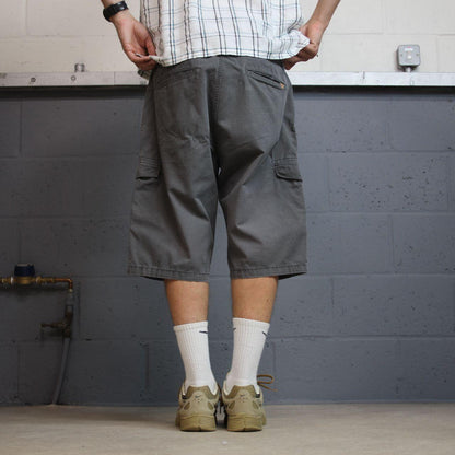 Y2K cargo shorts loose leg grey S.Oliver utility shorts summer festival