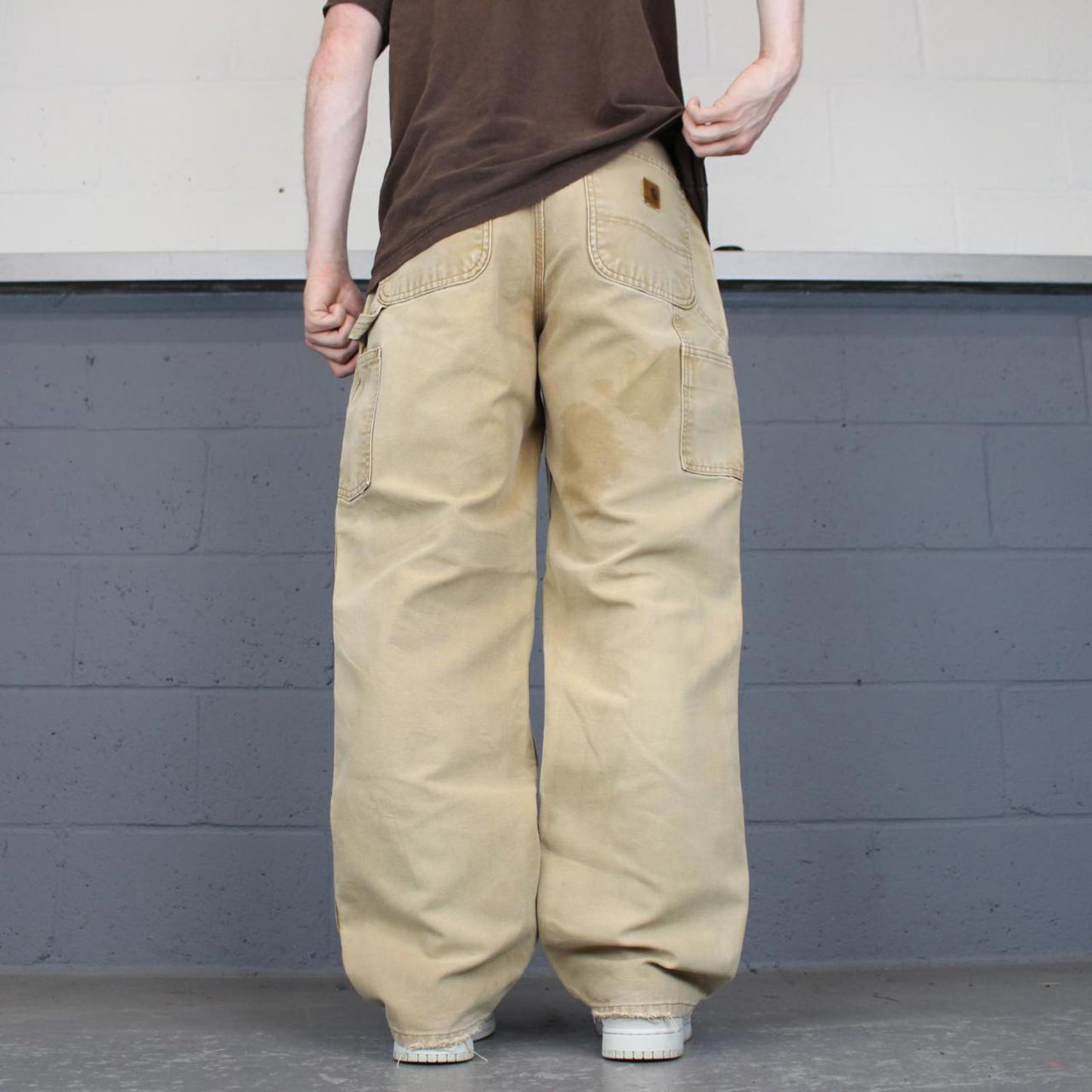 Baggy Carhartt carpenter jeans W32L32 90s style thick canvas wide leg