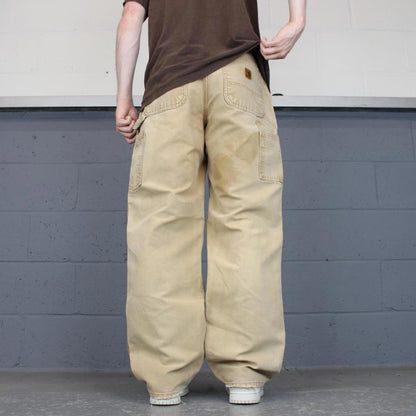 Baggy Carhartt carpenter jeans W32L32 90s style thick canvas wide leg