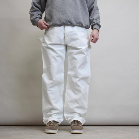 White Dickies carpenter pants W36L32 loose painter work cargos