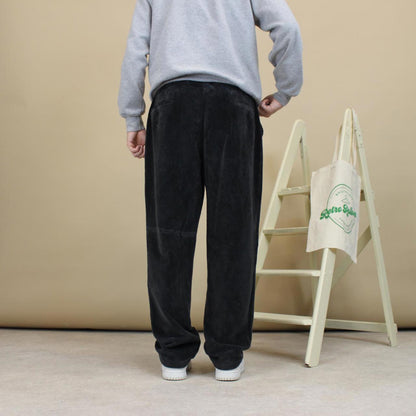 Black Chunky Corduroy Trousers 38x31 loose 90s style cords