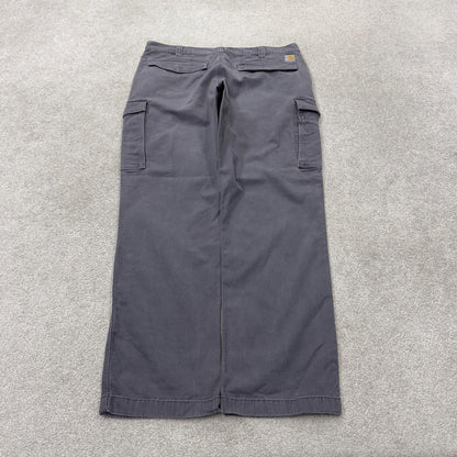 Vintage Carhartt cargo pants y2k relaxed grey Straight leg 100% cotton skater style workwear