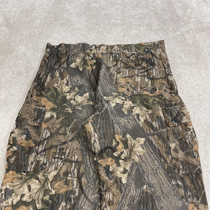 Baggy camo cargo pants Y2K khaki Mossy Oak camouflage outdoors hunting utility