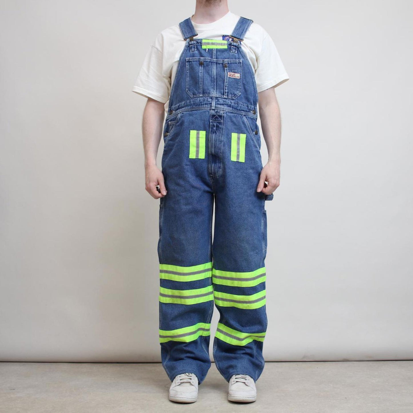 Vintage Ozark overalls W32 L32 loose denim 90s style carpenter dungarees