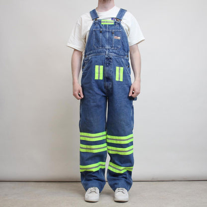 Vintage Ozark overalls W32 L32 loose denim 90s style carpenter dungarees