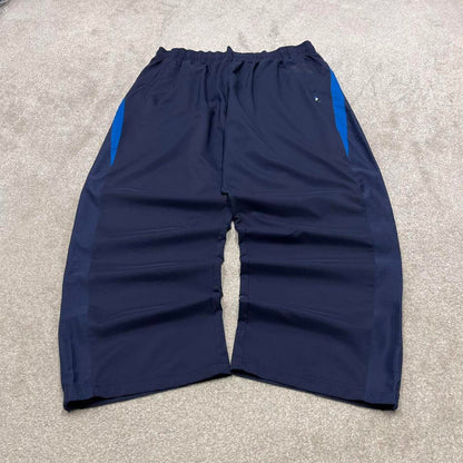 Baggy Fila trackies XXL navy loose Y2K style foaty joggers print logo