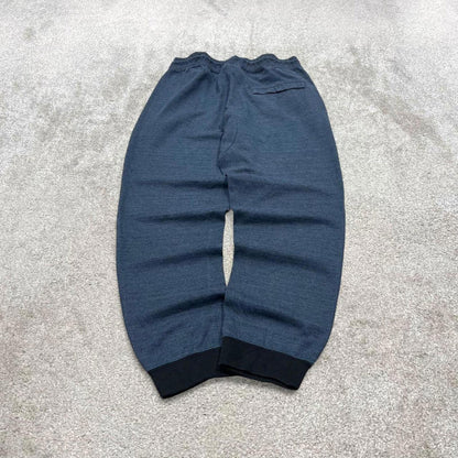 Vintage y2k Nike tracksuit bottoms navy swoosh logo gym jogger sweatpants