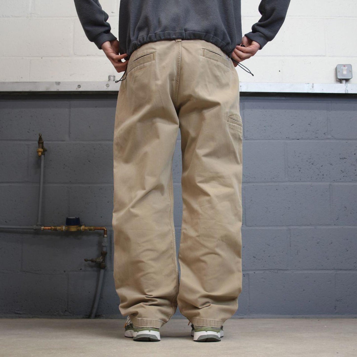 Y2K Carhartt carpenter pants khaki Loose skate style workwear cargo pants