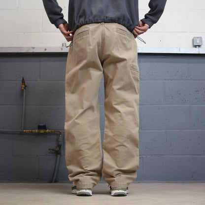 Y2K Carhartt carpenter pants khaki Loose skate style workwear cargo pants