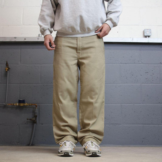 Dickies 874 skater work pants khaki W38L30 Loose original fit chino style skate trousers