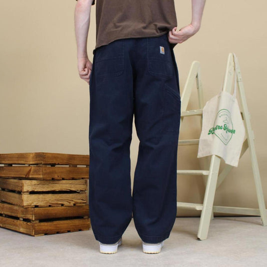 Navy Carhartt Carpenter pants W36L30 relaxed fit 90s style skater cargos workwear