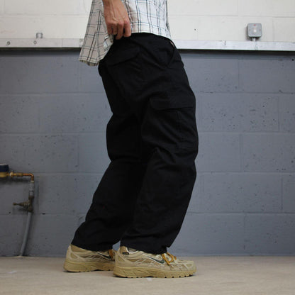 Lee cargo pants y2k black Straight leg utility workwear style trousers