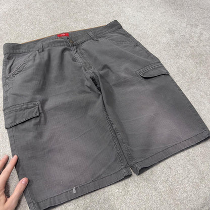 Y2K cargo shorts loose leg grey S.Oliver utility shorts summer festival