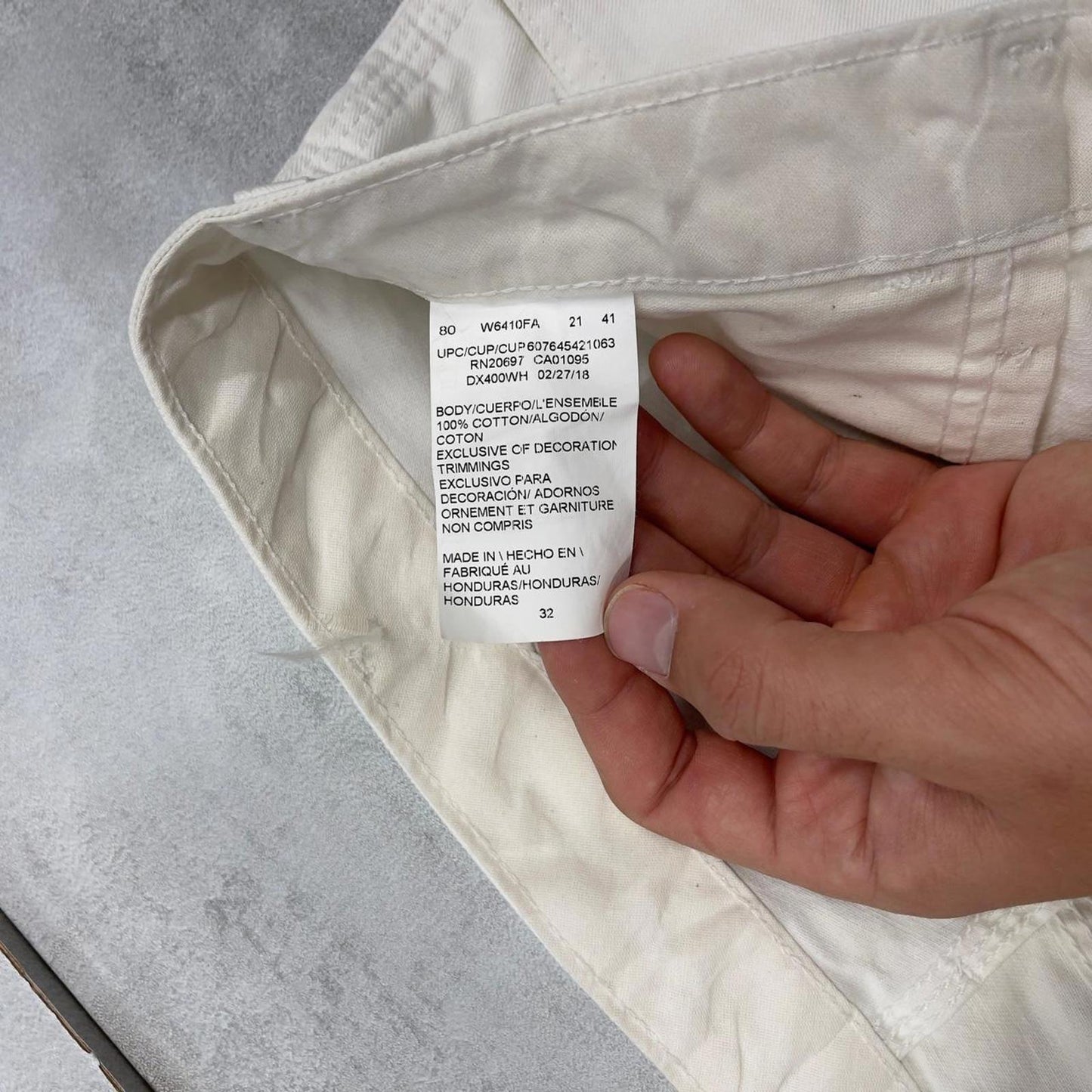 White Dickies carpenter shorts W32