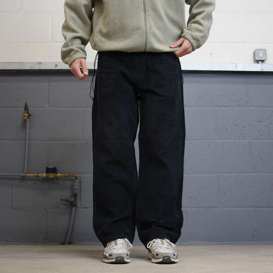 Vintage Y2K loose corduroy jeans navy Wind River wide wale jumbo cord trousers