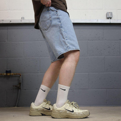 Lee denim Y2K shorts blue Loose denim skate style summer shorts