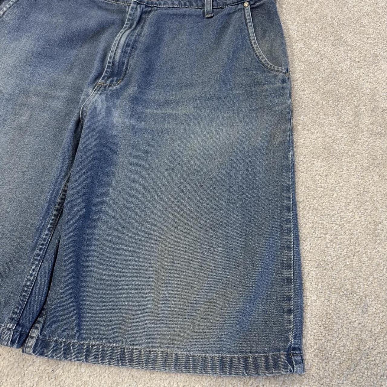 Loose baggy y2k denim shorts blue 96 North floaty skater surf style summer shorts