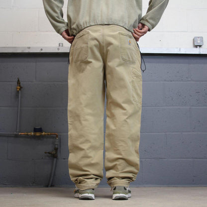 Y2K Carhartt carpenter jeans khaki Relaxed fit canvasy skate style workwear cargo pants