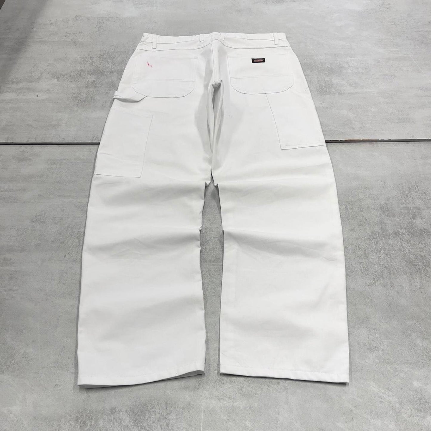Dickies carpenter jeans W36L32 baggy white canvas cargo skater style jeans