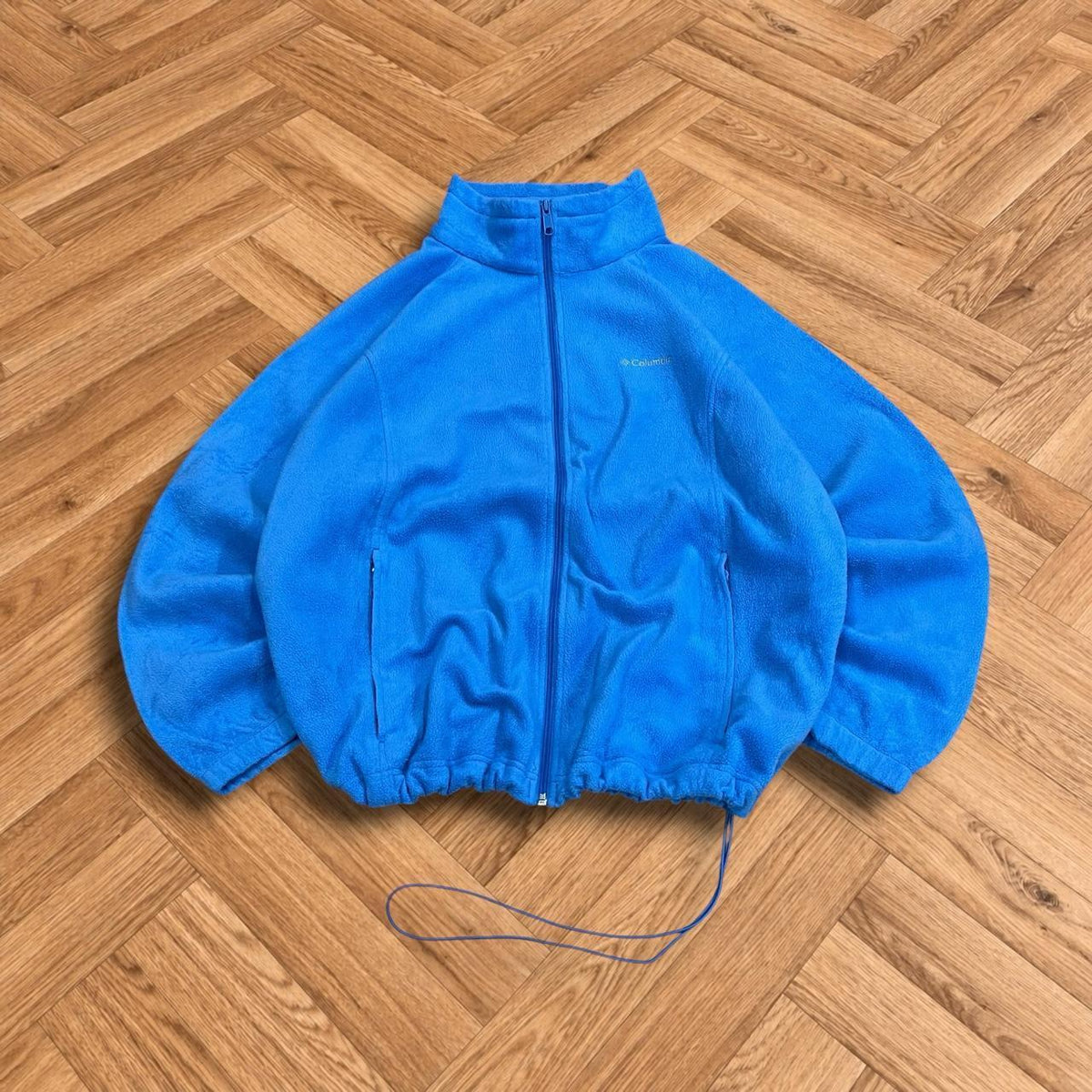Y2K Colombia tech fleece blue Women's full zip autumn adjustable technical fleece
