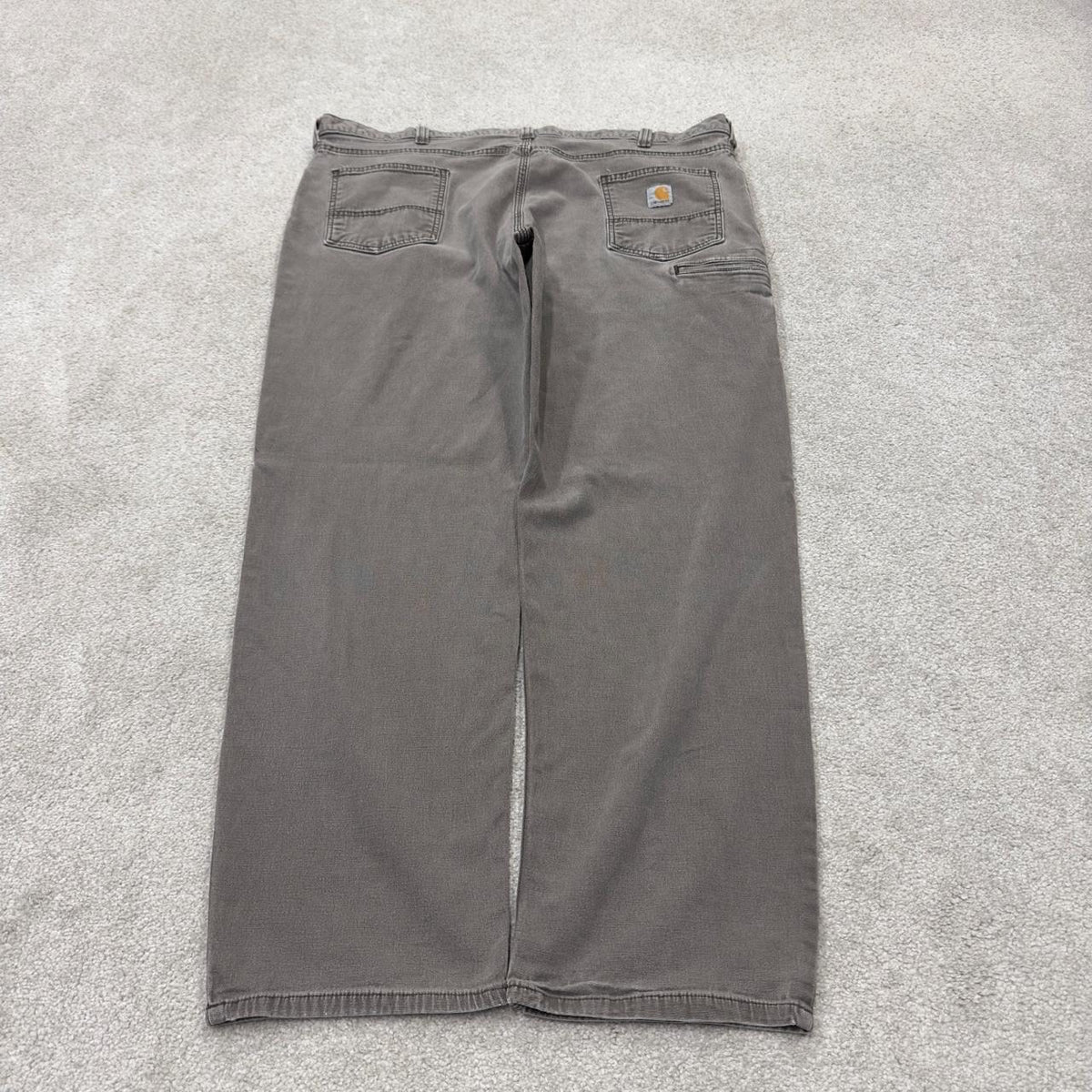 Carhartt carpenter pants relaxed y2k faded brown Loose straight leg skater style workwear pants