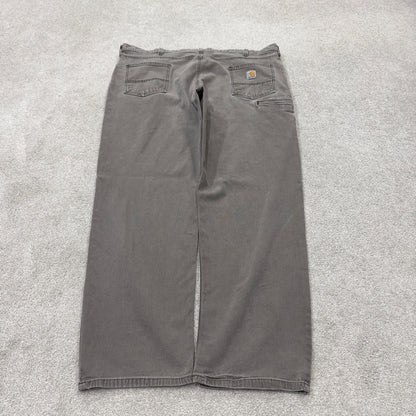 Carhartt carpenter pants relaxed y2k faded brown Loose straight leg skater style workwear pants
