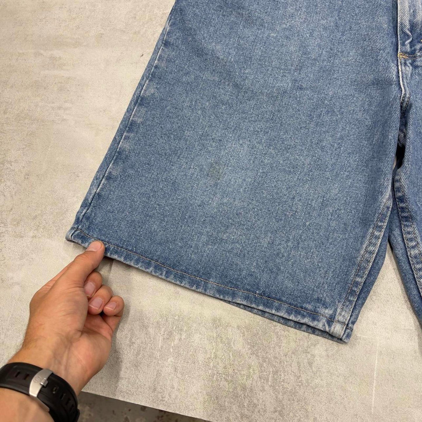 Blue Wrangler jorts W36