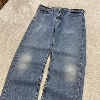 Y2k Levi's 505 jeans straight leg blue Casual denim pants red tab logo