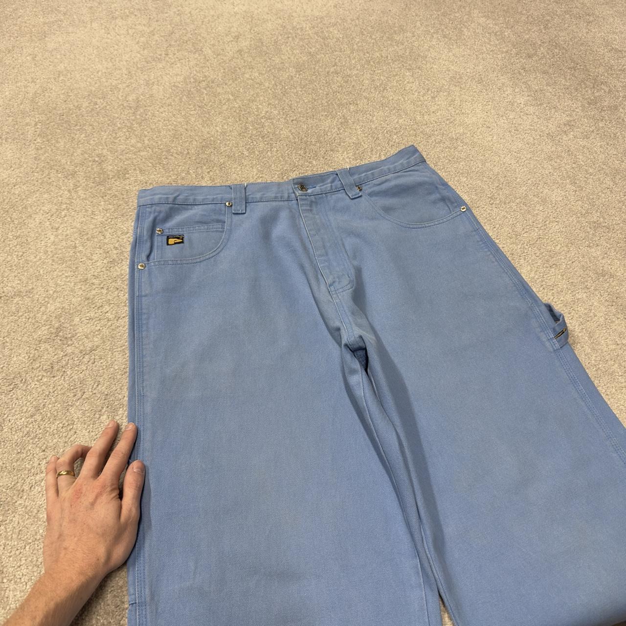 PJ Mark baggy carpenter jeans y2k W36L31 blue Wide leg thick denim skater style carpenter jeans