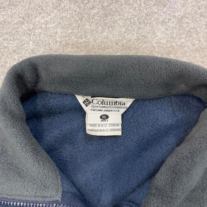Navy Columbia technical zip up fleece XL y2k style autumn adjustable waist