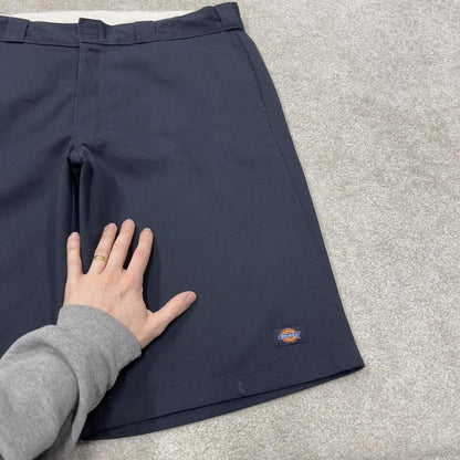 Dickies baggy carpenter shorts chino navy Chino style skater shorts long wide leg festival