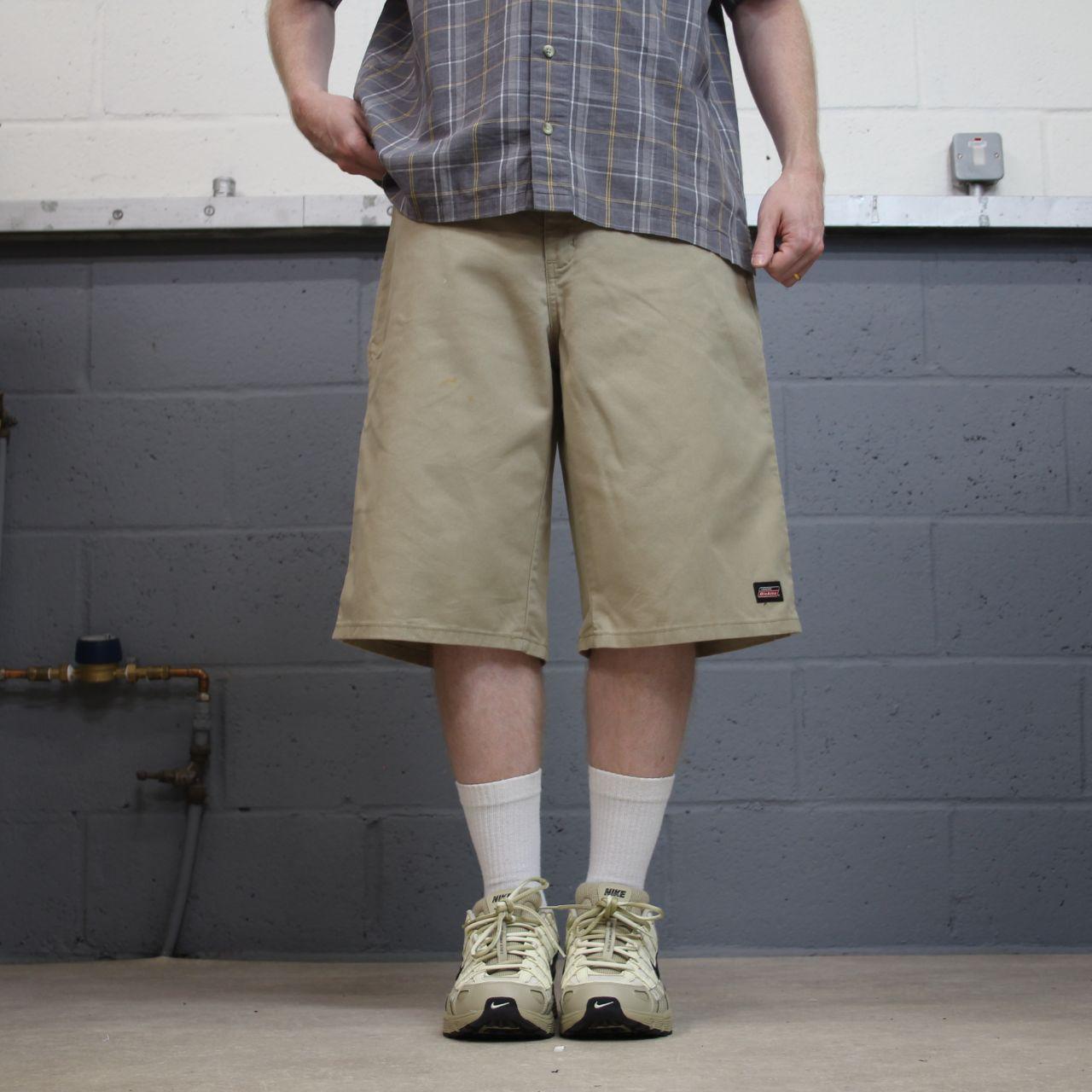 Dickies carpenter shorts long leg khaki Twill chino skater style shorts loose long leg