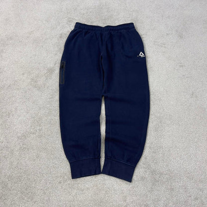 Navy Reebok joggers Large y2k style sportswear track pants print logo