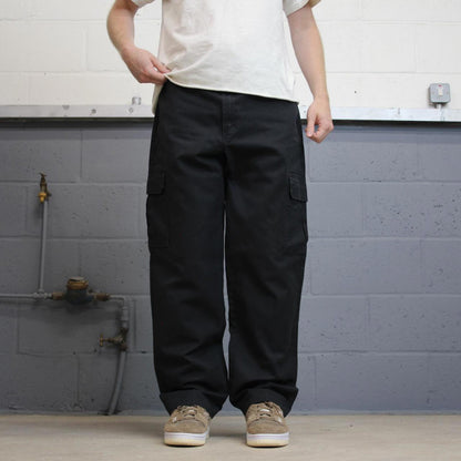 Baggy black Dickies cargo trousers W36L32