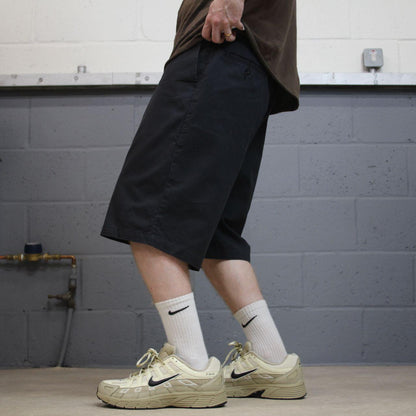 Dickies carpenter chino shorts relaxed black Chino style skater shorts loose leg festival