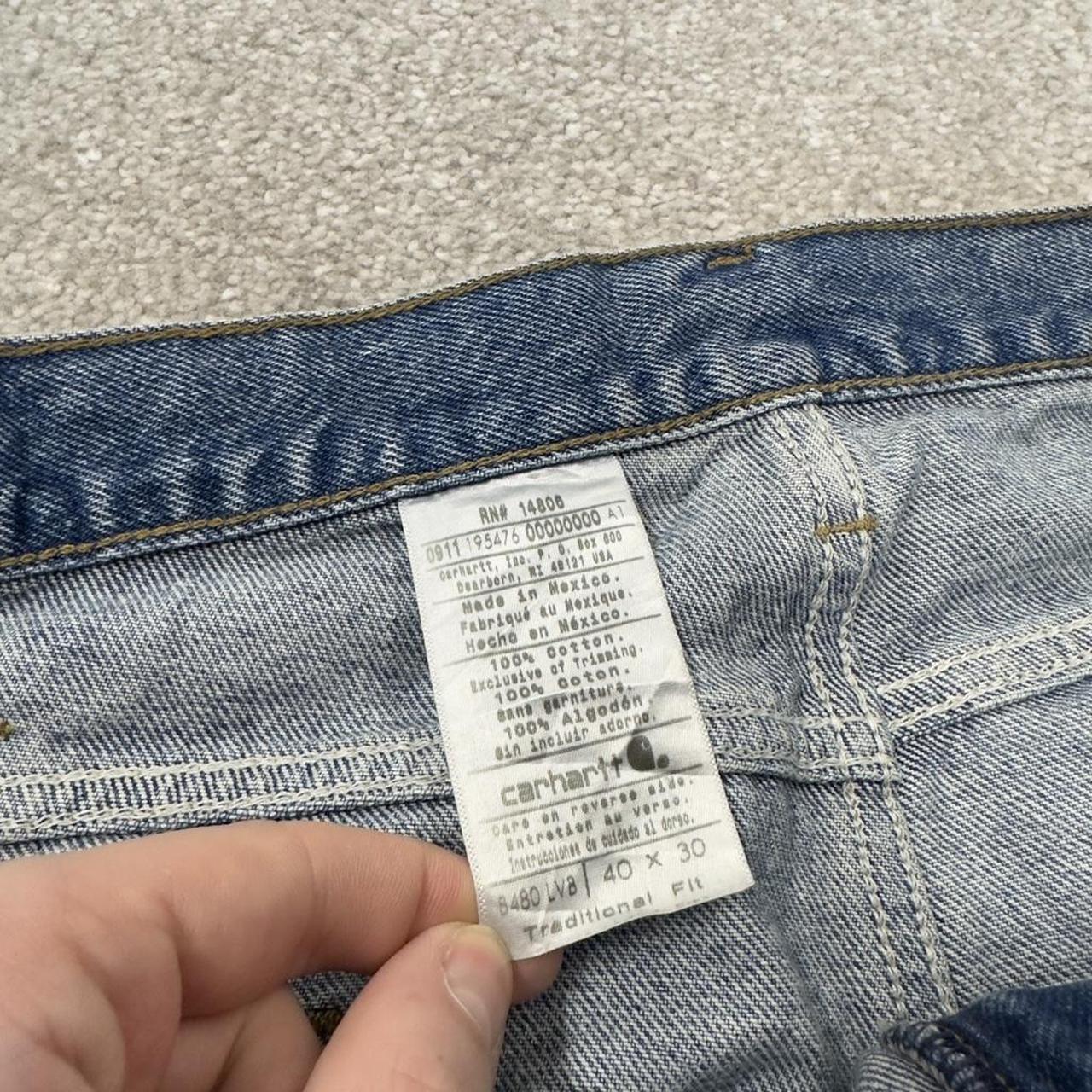 Carhartt jeans y2k thick denim blue