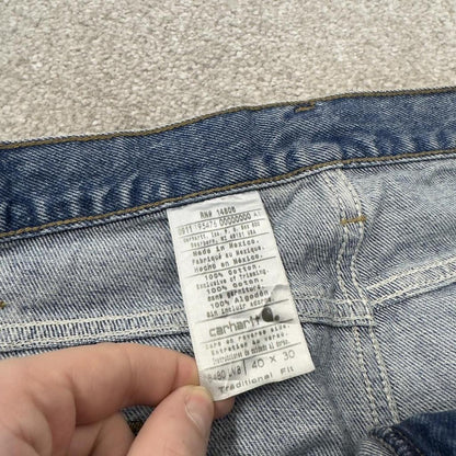 Carhartt jeans y2k thick denim blue