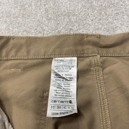 Carhartt baggy carpenter pants wide leg khaki Loose canvasy skate style cargo work pants