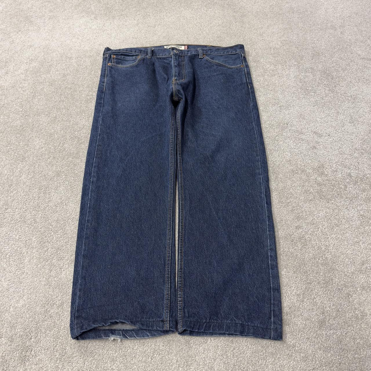 Levi’s 505 jeans Y2K blue straight leg denim Levi’s straight leg 2000s style pants red tab logo