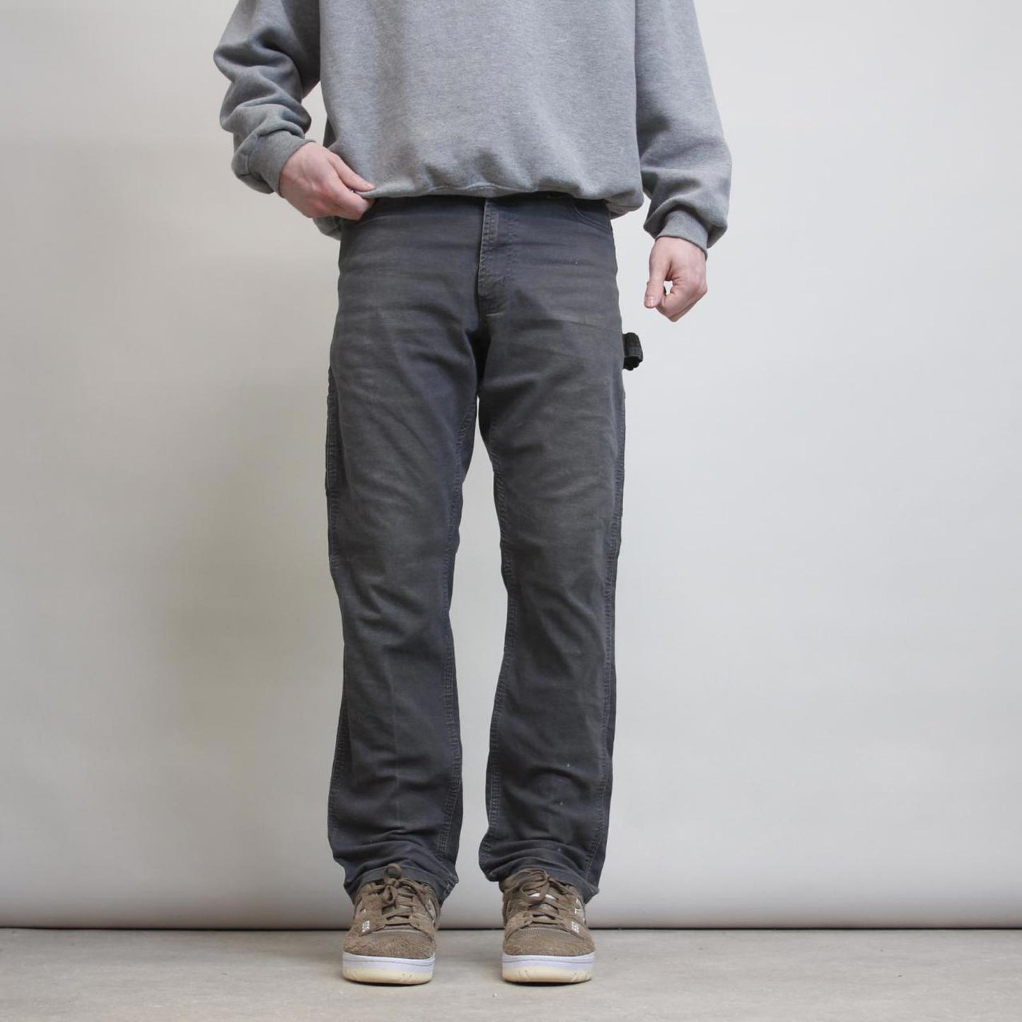 Mens carpenter jeans W32 L30 grey rk brand utility pocket cargos