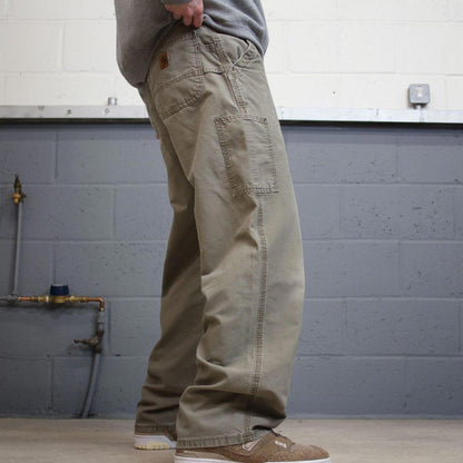 Y2K baggy fit Carhartt work pants wide leg khaki Loose skater cargo carpenter trousers