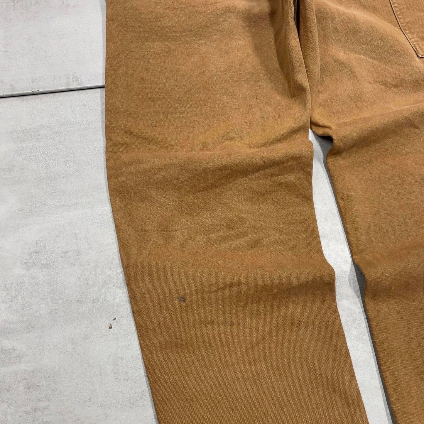 Vintage Tan baggy Carhartt carpenter jeans W36L30 1999 skater style loose leg cargos